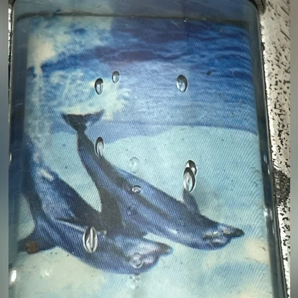 Vintage 80s Dolphin Silver Tone Refillable Lighter - Picture 6 of 6